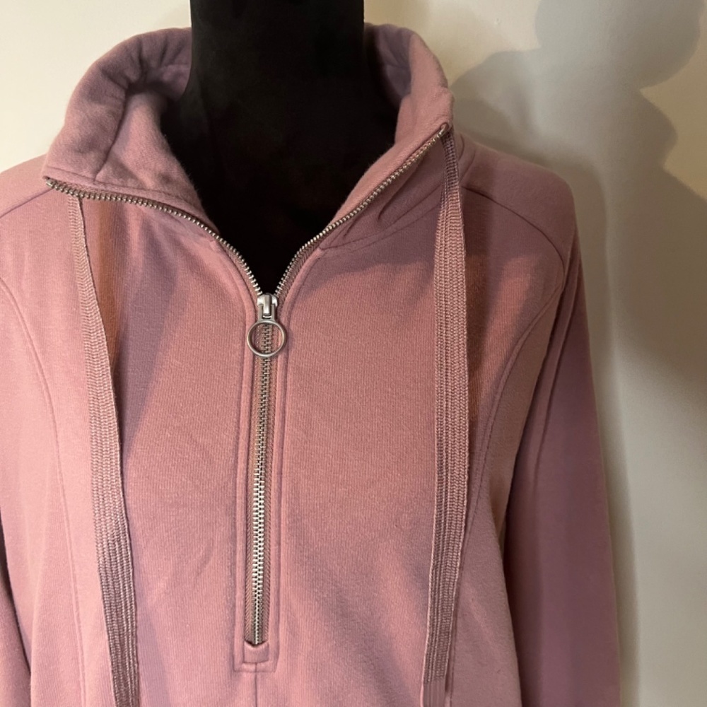 Athleta cozy karma 4 zip fleece tunic lounge dress size M - Picture 3 of 9